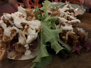 Coco-Mari tacos at Elixiba in Byron Bay
