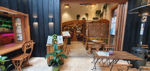 Outside eating area in mall. Dog Friendly🐶 at Elixiba in Byron Bay