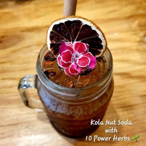 Kola Soda with 10 Herbs at Elixiba in Byron Bay