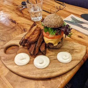 Elixaba burger. 😋 at Elixiba in Byron Bay