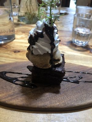 Chocolate cake  at Elixiba in Byron Bay