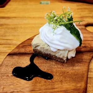 Lime Cheesecake at Elixiba in Byron Bay