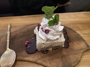 Mojito cheesecake   at Elixiba in Byron Bay