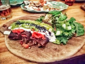 Raw enchiladas at Elixiba in Byron Bay