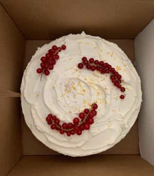 Lemon cake at Lele's in East London