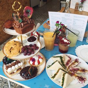 Vegan afternoon tea - wow! at Lele's in East London