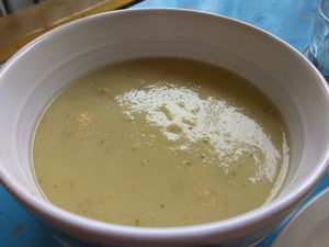 Potato and parsnip soup at Lele's in East London