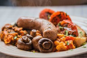 Here is our Full English at Lele's in East London