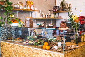 Our counter  at Lele's in East London