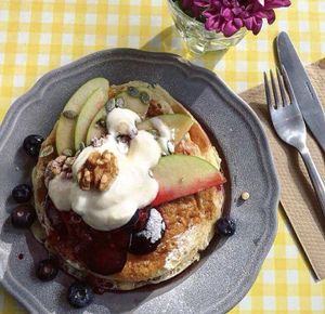 Vegan pancakes  at Lele's in East London