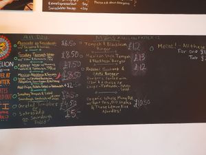 Menu part 1 (August 2023) at Dandelion Cafe in Saltaire