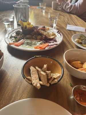 Too hungry - half eaten before I remembered pic!  at Dandelion Cafe in Saltaire