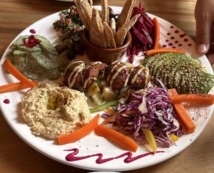 Love the mezze platter    at Dandelion Cafe in Saltaire