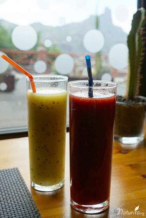 Fresh & tasty juices with a view at Let Me Take You - Déjate Llevar in Gran Canaria