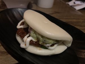 Vegan bun.  at JINYA Ramen Bar in Las Vegas