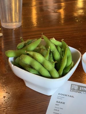 Can’t go wrong with some edamame. 🤤  at JINYA Ramen Bar in Las Vegas