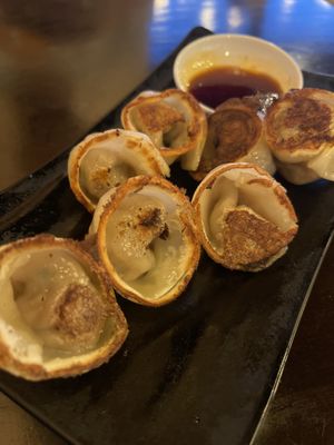 Vegan impossible gyosas  at JINYA Ramen Bar in Las Vegas