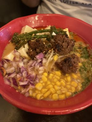 Vegan harvest ramen  at JINYA Ramen Bar in Las Vegas