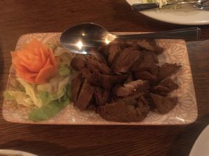 Vegan duck at Singapore Orchid in Coulsdon