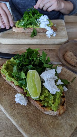 Brusketta with coconut feta at The Belle General in Ballina