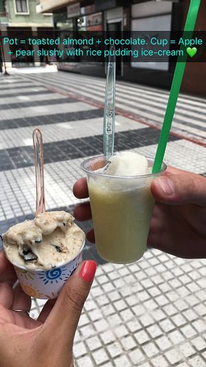 vegan ice cream at Come Mi Gira Gelateria Naturale - Pje. de Francia in Gran Canaria