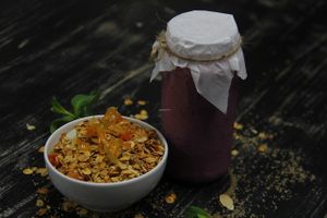 Granola with jogurt!  at Animals in St Petersburg