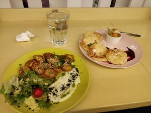 Dumplings and pancakes at Animals in St Petersburg