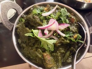 Very delicious chana palak at Taj Mahal in Sevilla