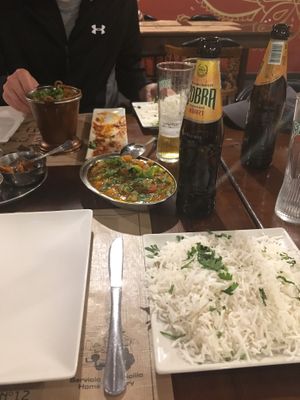 Lovely food at Taj Mahal in Sevilla