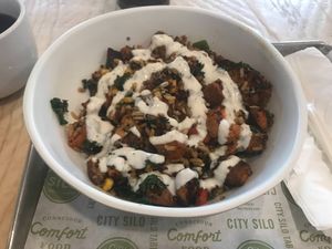 Buffalo Tempeh + Sesame Cauliflower  at City Silo Table + Pantry in Memphis