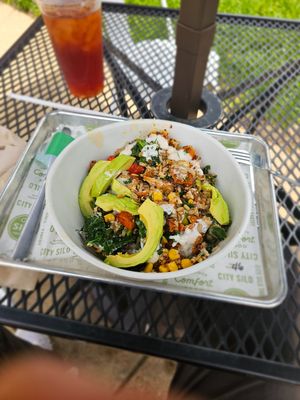 Buffalo Tempeh + Sesame Cauliflower Bowl at City Silo Table + Pantry in Memphis