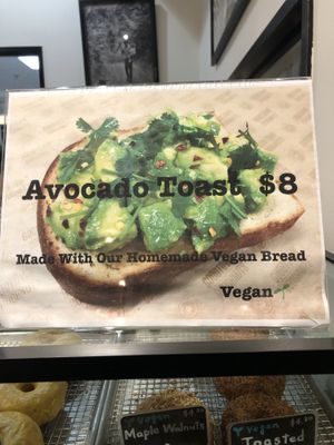 Avo toast at Good Town Doughnuts in Costa Mesa