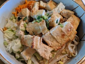 Tofu bibimbap at Bibimcup in Dusseldorf