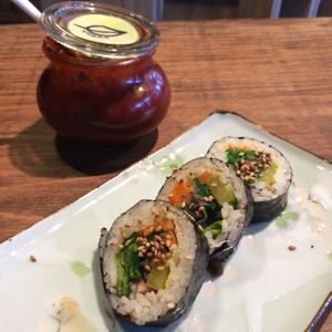 Korean rolls  at Bibimcup in Dusseldorf
