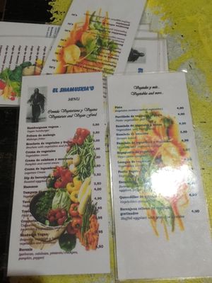 Extensive menu of really cool choices !   at El Shamuskia'o in Havana