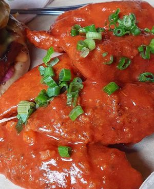 Seitan buffalo wings at Doghouse  in Glasgow