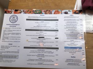 All the dishes marked with a V can be made vegan :) at Bistro Erminig in Dusseldorf