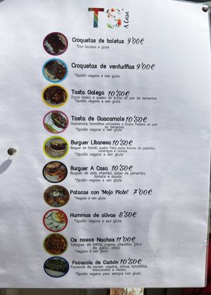 Menu  at TS  A Casa in Santiago De Compostela