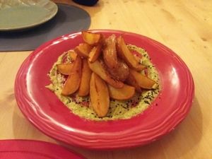 Patatas con pesto at TS  A Casa in Santiago De Compostela