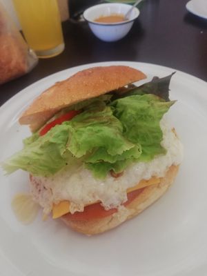 Torta deliciosa (no recuerdo como se llama) at VEGuerrero in Mexico City
