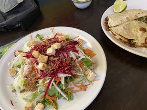 Salad at VEGuerrero in Mexico City