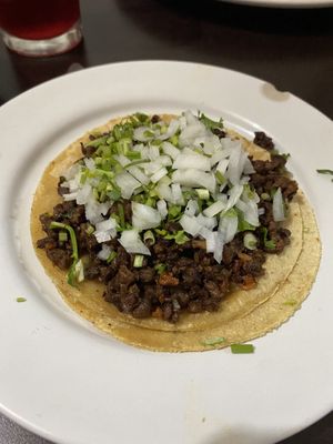 Taco de suadero   at VEGuerrero in Mexico City