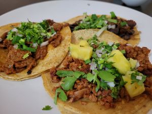 Delicious tacos!! at VEGuerrero in Mexico City