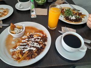 Paquete de desayuno at VEGuerrero in Mexico City