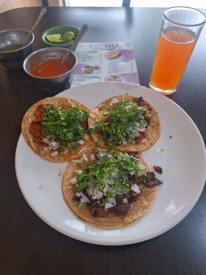 Tacos at VEGuerrero in Mexico City