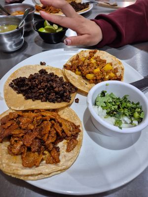 Tacos at VEGuerrero in Mexico City