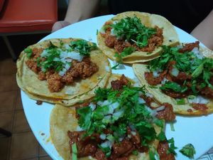 Tacos at VEGuerrero in Mexico City