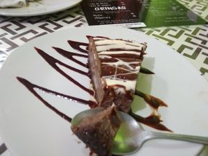 Chocolate cheese cake  at VEGuerrero in Mexico City