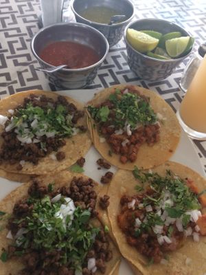 Tacos al Pastor y Suadero (Soya) at VEGuerrero in Mexico City