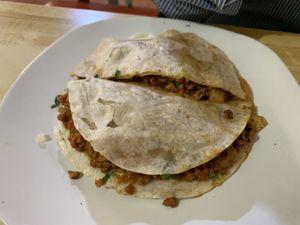 Gringa de pastor at VEGuerrero in Mexico City